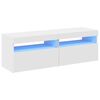 vidaXL telerialused LED-tuledega, 2 tk, valge, 60 x 35 x 40 cm