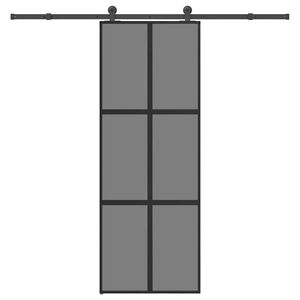 vidaXL l&uuml;kanduks koos riistvara komplektiga 76x205 cm karastatud klaas