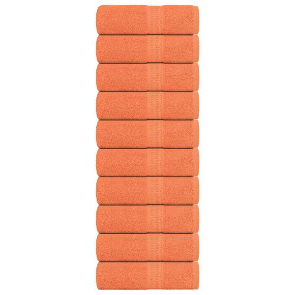 vidaXL pesurätikud FROGN 10 tk, oranž, 30x30 cm, 360 g/m²