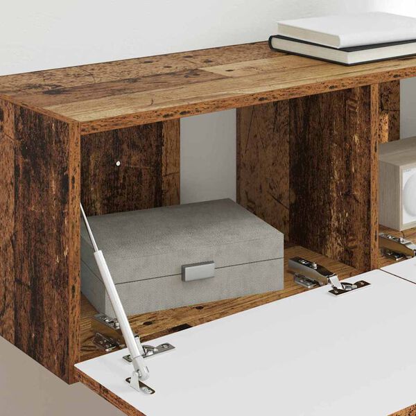 vidaXL TV Seina Kapp 2 pcs Vana puit 98 x 31 x 29,5 cm Tehispuit