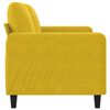 vidaXL 2-kohaline diivan, kollane, 140 cm, samet