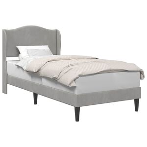 vidaXL Voodi raam peaga Helehall 90 x 190 cm Samet