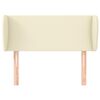 vidaXL voodipeats servadega, kreemjas, 93x23x78/88 cm, kunstnahk