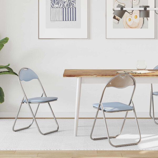 vidaXL Kokkupandav tool 2 pcs Hall 48 x 43,5 x 81 cm Kunstnahk