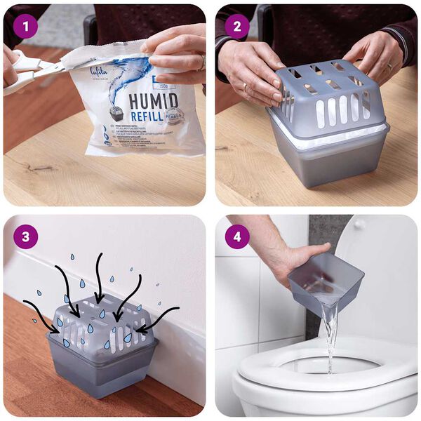 Lafita Niiskusabsorberid t&auml;itekottidega 4 tk 450 g