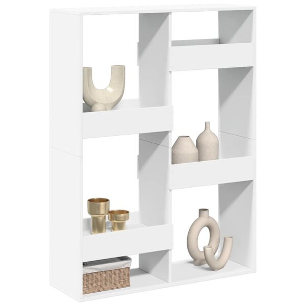 vidaXL ruumijagaja, valge, 100x33x135 cm, tehispuit