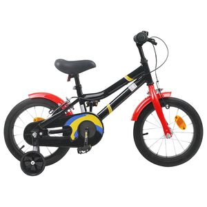 vidaXL Laste Bike 16 Tolli 4&ndash;6 aastastele Must Punane