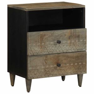 vidaXL &ouml;&ouml;kapp helehall 50x33x60 cm t&auml;ispuidust mango