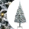 vidaXL Tehisj&otilde;ulupuu koos alusega Valge 210 cm PVC ja Teras ja Plast