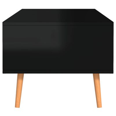 vidaXL kohvilaud, kõrgläikega must, 100x49,5x43 cm puitlaastplaat