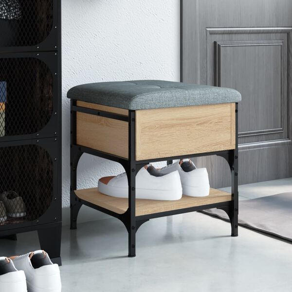 vidaXL jalatsipink, Sonoma tamm, 42 x 42 x 45 cm, tehispuit