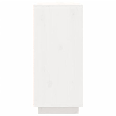 vidaXL puhvetkapp, valge, 110 x 34 x 75 cm, männipuit