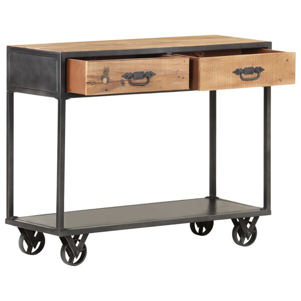 vidaXL konsoollaud, 90 x 35 x 74 cm, toekas taaskasutatud puit