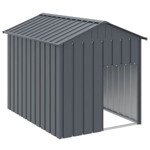 vidaXL koerakuut katusega, antratsiithall, 117x153x123 cm, teras