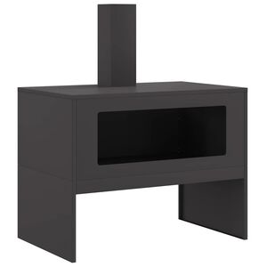 vidaXL L&otilde;kkekoht Must 80 x 50 x 96 cm K&uuml;lmvalmistatud teras