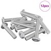vidaXL Pea lukustuskruvi 12 pcs H&otilde;bedane M6 x 35 mm Teras