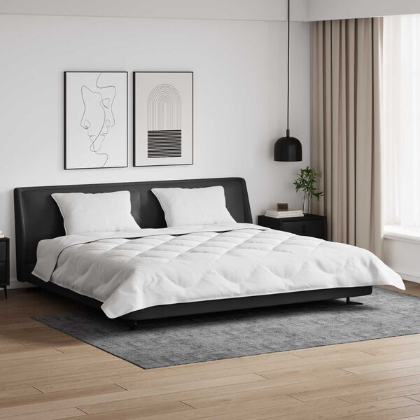 vidaXL Talve tek padjaga 3 pcs Valge Mikrofiiber