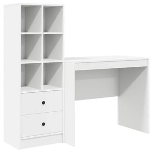 vidaXL Laud Valge 135,5 x 50 x 127 cm 2 tk