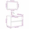 vidaXL Vannitoa mööbleset sahtliga peegliga 3 pcs Vana puit Tehispuit