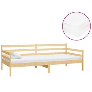 vidaXL p&auml;evavoodi madratsiga, 90x200 cm, t&auml;ism&auml;nnipuit