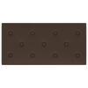 vidaXL seinapaneelid 12 tk, pruun, 60 x 30 cm, kunstnahk, 2,16 m²