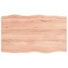 vidaXL lauaplaat, helepruun, 100 x 60 x (2-4) cm, t&ouml;&ouml;deldud t&auml;ispuit