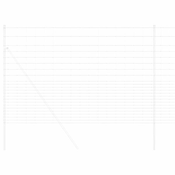 vidaXL Karjamaa-aed Hõbedane 25 x 1,6 m Tsingitud teras