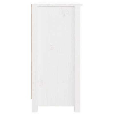 vidaXL puhvetkapp, valge, 100 x 35 x 74cm, täismännipuit