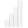vidaXL gabioon taimelavad 4 tk, 30x30x50/100/150/200 cm, raud