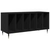 vidaXL Plaadikapp Must tamm 100 x 38 x 48 cm Tehispuit
