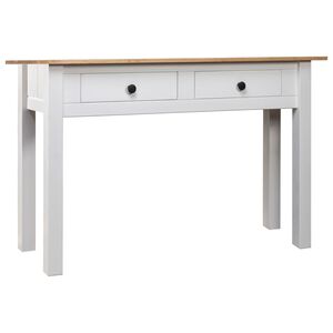 vidaXL konsoollaud, valge, 110 x 40 x 72 cm, m&auml;nnipuit, Panama sari