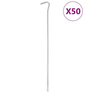 vidaXL telgivaiad 50 tk, 30 cm &Oslash;5 mm, tsingitud teras