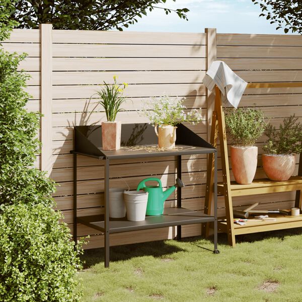 vidaXL taimealus, antratsiithall, 100 x 54,5 x 100 cm, tsingitud teras