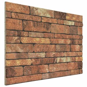 vidaXL Seinapaneelid 10 pcs Pruun ja valge 100 x 50 cm EPS vaht