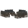 vidaXL Aia Diivanikomplekt 13 pcs Hall pol&uuml;rotang