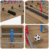 vidaXL Foosball laud K&auml;sit&ouml;&ouml; Tamm 125 x 60,5 x 80 cm Tehispuit