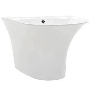 vidaXL Basin Valge 47 x 45 x 37 cm Glaseeritud keraamika