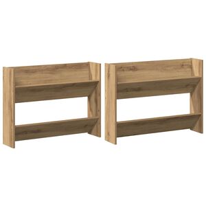 vidaXL Kinga kapp 2 tk 81 x 18 x 60 cm Tehispuit Artisan tamm
