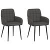 vidaXL S&ouml;&ouml;gitoa Toolid 2 pcs Kunstnahk Must 57 x 50 x 85 cm