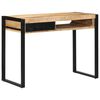 vidaXL Kirjutuslaud 100x50x75 cm T&auml;ist&ouml;&ouml;tlemata puidust mango