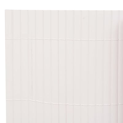 vidaXL kahepoolne piirdeaed 110 x 300 cm, valge