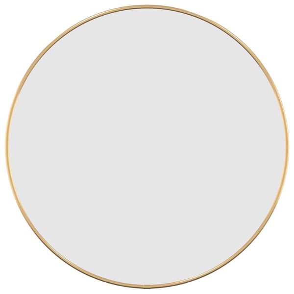 vidaXL seinapeegel, kuldne, Ø 50 cm, ümmargune