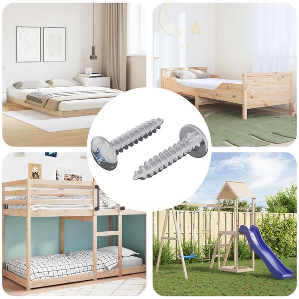 vidaXL Ises&otilde;itev nael 2 pcs Tsinkkattega 4 x 20 mm Teras