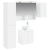 vidaXL Vannitoa kapikomplekt 5 pcs Valge 50 x 14,5 x 70 cm Tehispuit