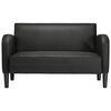 vidaXL Loveseat diivan must 110 cm kunstnahk
