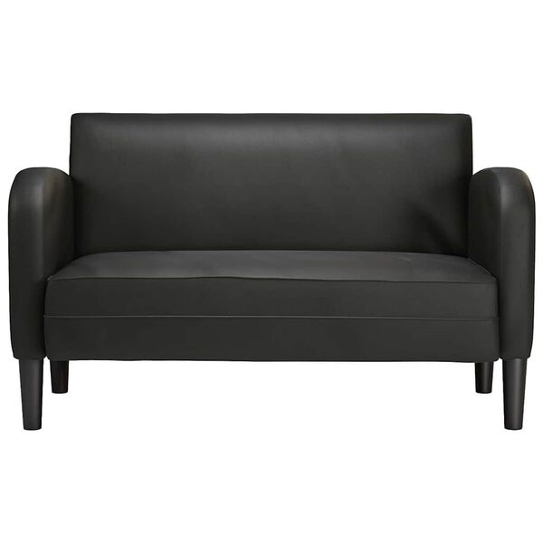 vidaXL Loveseat diivan must 110 cm kunstnahk