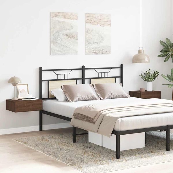 vidaXL kinnitatavad &ouml;&ouml;kapid 2 tk, pruun tamm, 40 x 30 x 15cm,tehispuit