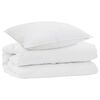 vidaXL Teki komplekt padjaga 2 pcs Valge Mikrofiiber