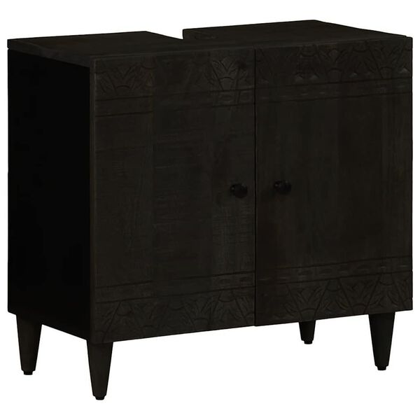 vidaXL 2-osaline vannitoam&ouml;&ouml;bli komplekt, mangopuit