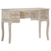 vidaXL kirjutuslaud, hall, 115 x 45 x 75 cm, toekas mangopuit
